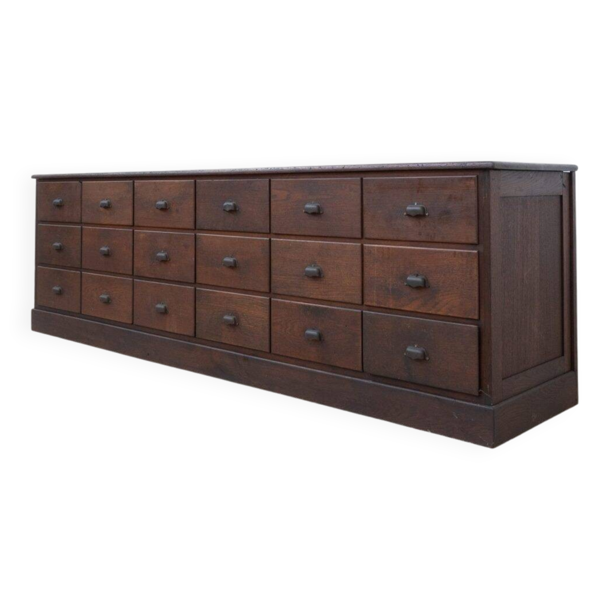 Oak drawer unit — early 20th century
