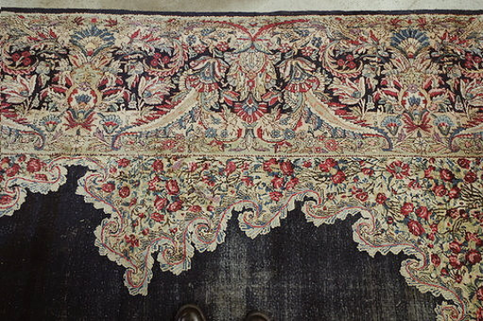 Ancient Persian Kirman Carpet 358x558cm