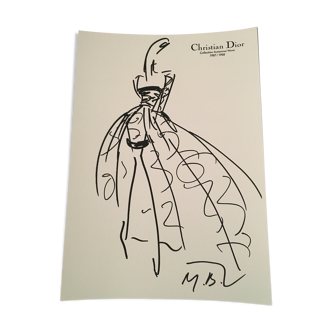 Christian Dior : Fashion illustration press collection 1987-1988