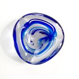 Signed Ashtray by Max Verboeket for Kristalunie Maastricht, Holland, Dutch design