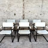 Set of 6 Mattego Grassi MG5 1970 vintage chairs