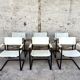 Serie de 6 chaises Mattego Grassi MG5 1970 vintage