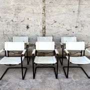 Serie de 6 chaises Mattego Grassi MG5 1970 vintage