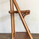 70s rattan wall shelf