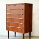 Teak Drawer Cabinet, Denmark 1960s/1970s, VNTG, Mid-C Modern