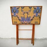 Folding table bamboo and fabric