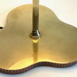 Chic brass lamp with vintage clover tray