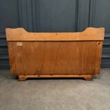 Art Deco chest of drawers in flamed mahogany with 5 drawers