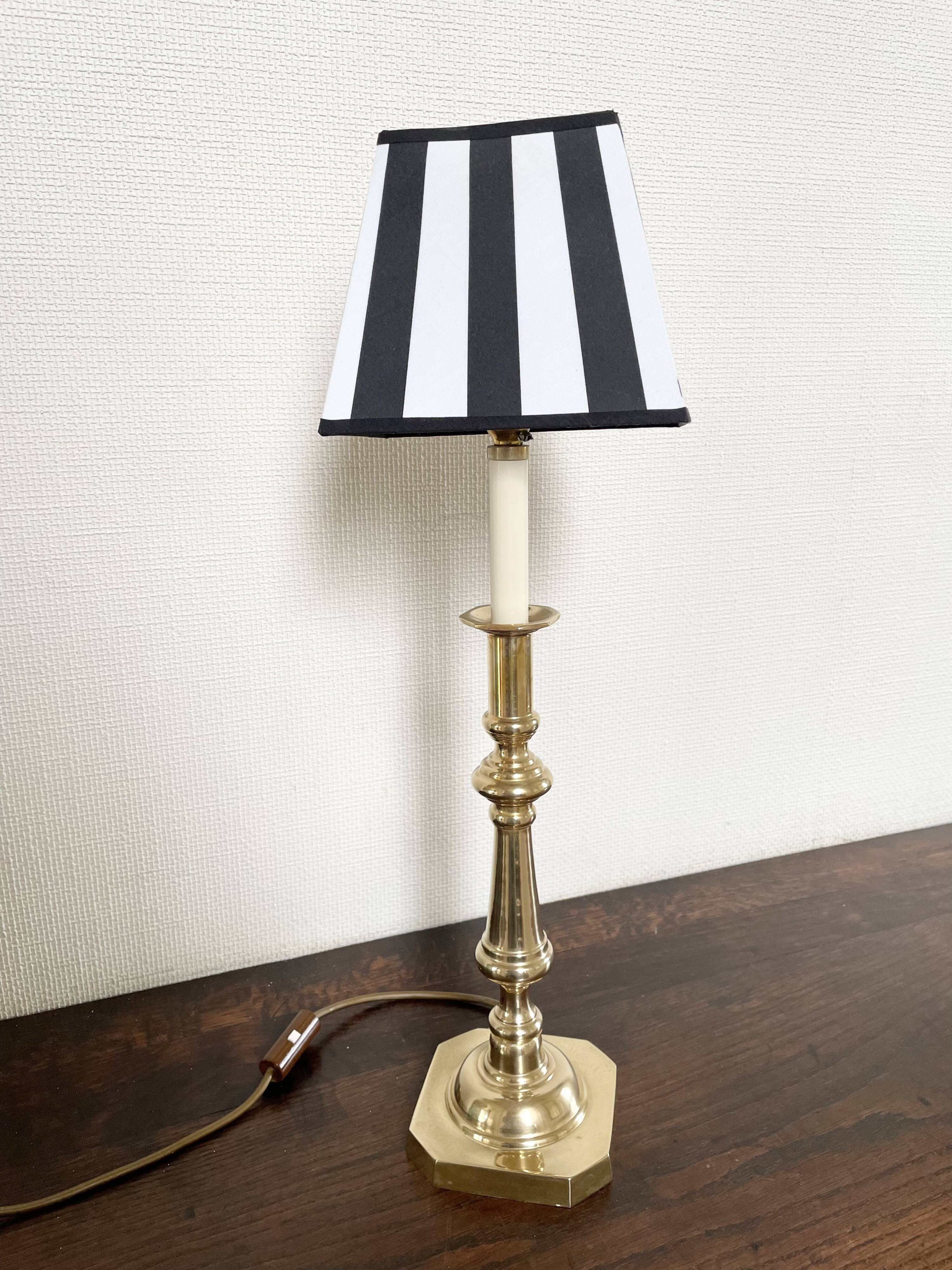 Golden brass lamp
