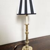 Golden brass lamp