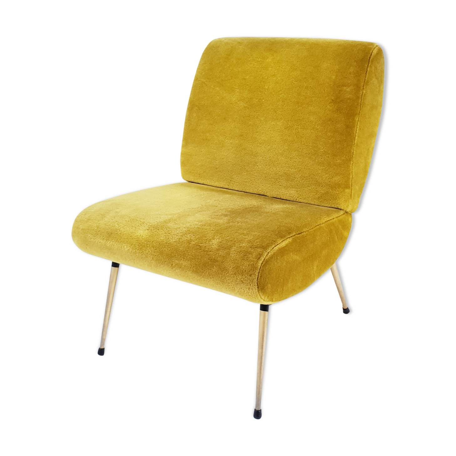 Mustard armchair by Pelfran