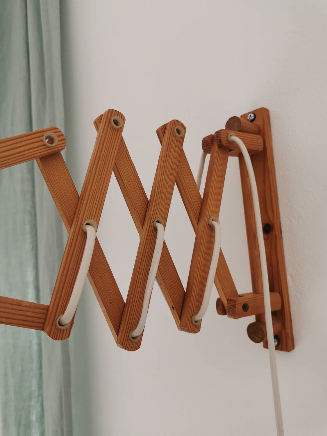 Vintage accordion wall light