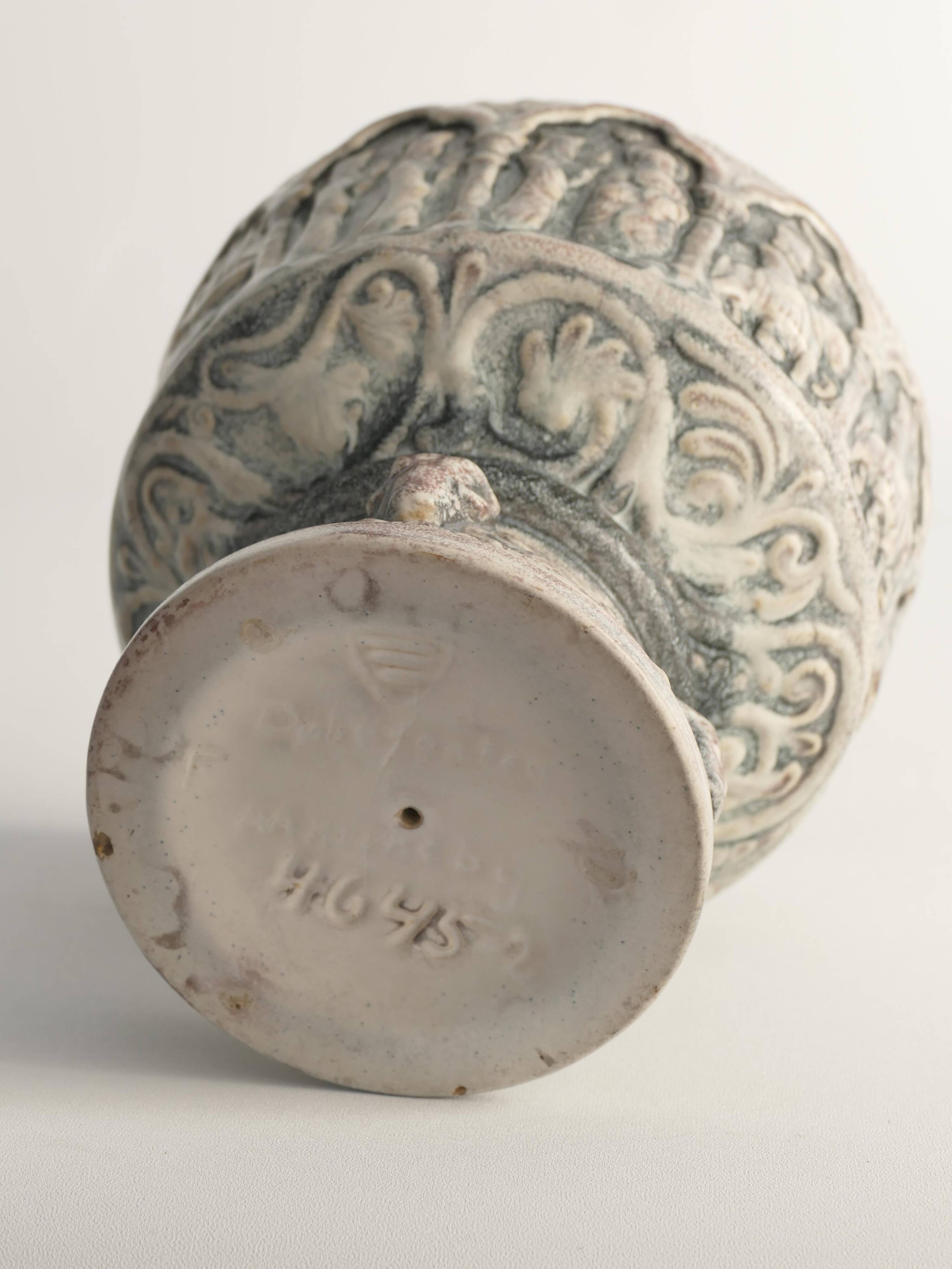 Gothic Ceramic Bowl or Jardiniere by Michael Andersen & Son, 1960s