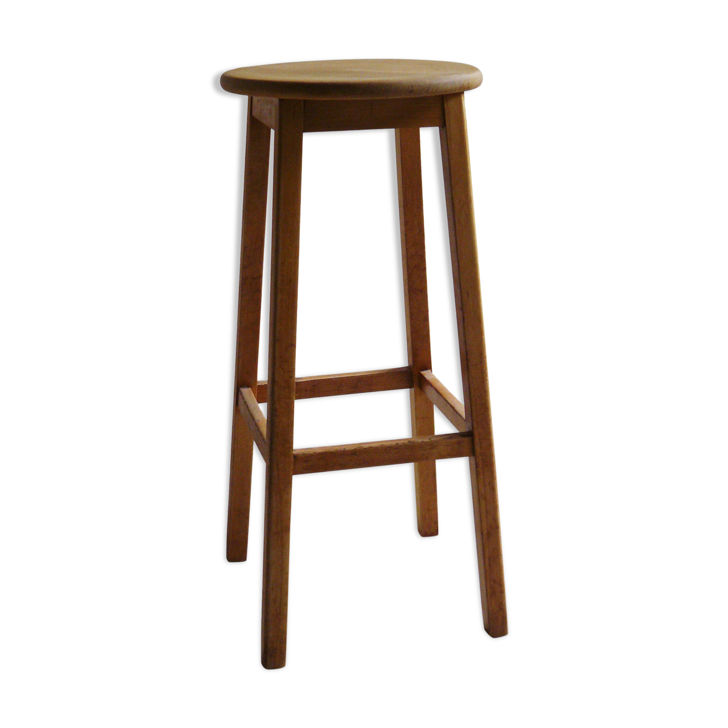 High wooden tabouret