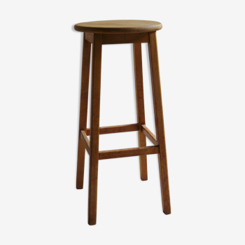 Tabouret haut en bois