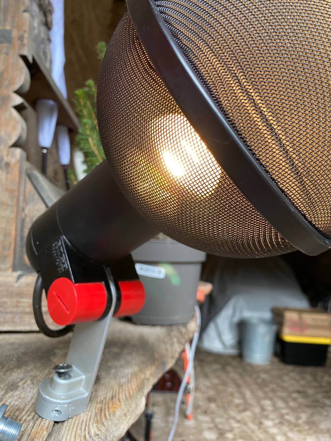 Red and black MICRO wall light by Roger Tallon for ERCO circa 1970