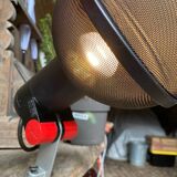 Red and black MICRO wall light by Roger Tallon for ERCO circa 1970