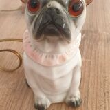 Chien lumière en porcelaine