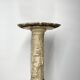 Chinese carved pedestal in faux ivory