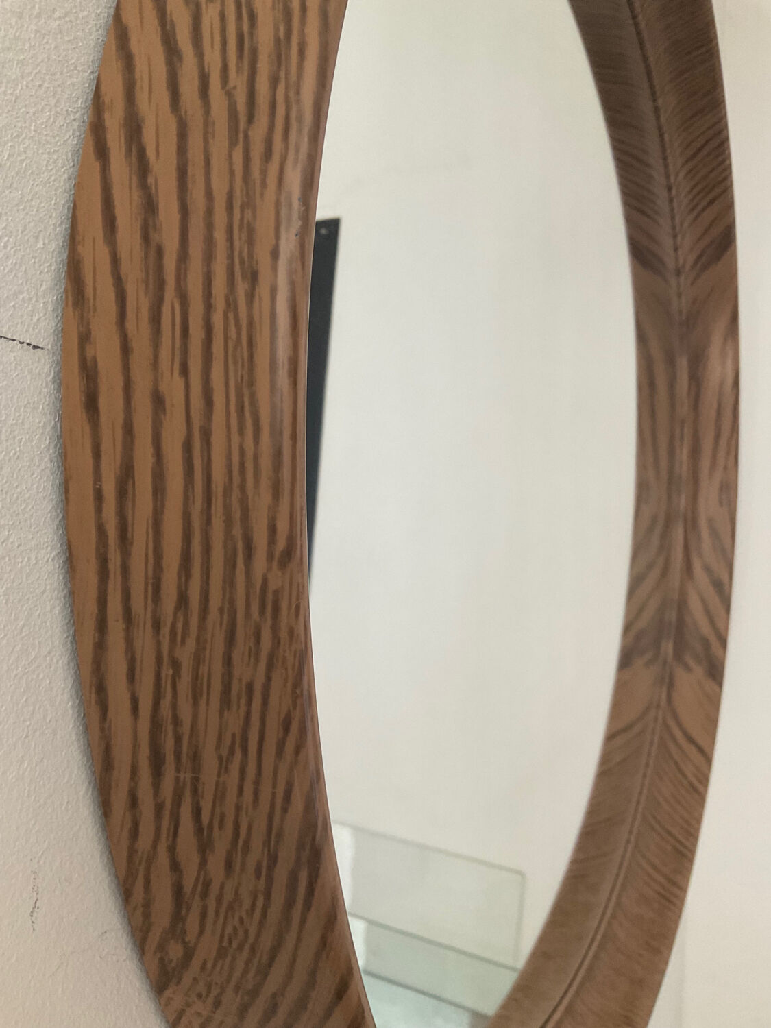 Vintage round mirror from the 70s