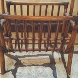 Wicker rattan magazine with tablet