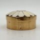 Vintage pillbox, brass and bone box - 1970s