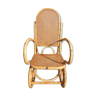 Bamboo, canborn, vintage rocking chair
