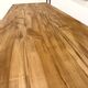 XXL solid walnut table with tapered legs