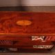 open mahogany library with inlays - 19th century