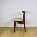 Chaises vintage Hałas beige bouclé - lot de 3