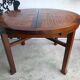 Round table + 4 chairs solid wood elm and bamboo set mag room furniture