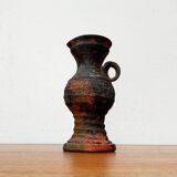 German brutalist carafe vase from the mid-century in the style of Gerhard Liebenthron, 1960s.