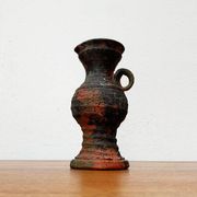German brutalist carafe vase from the mid-century in the style of Gerhard Liebenthron, 1960s.