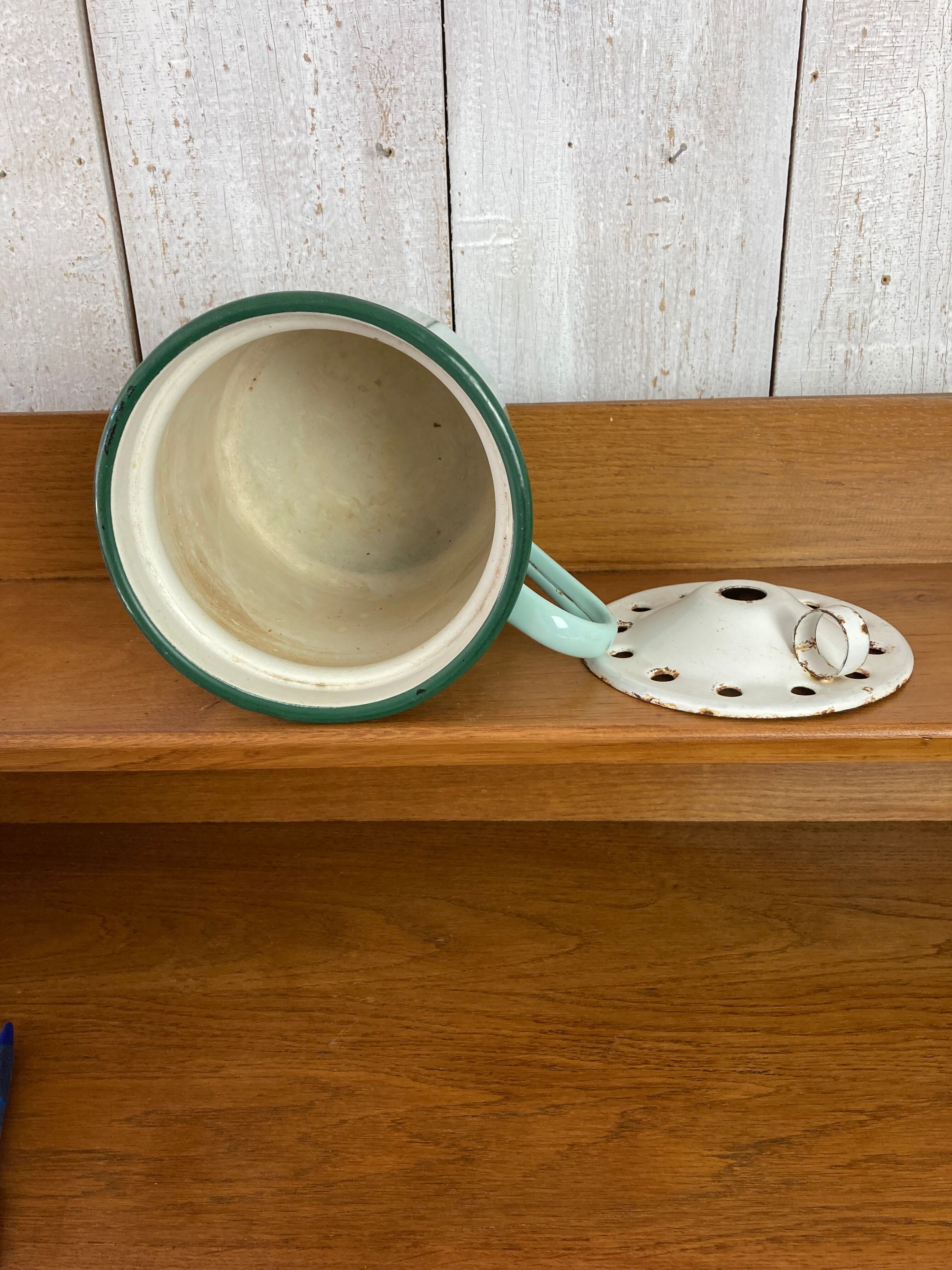 Vintage enamelled pitcher