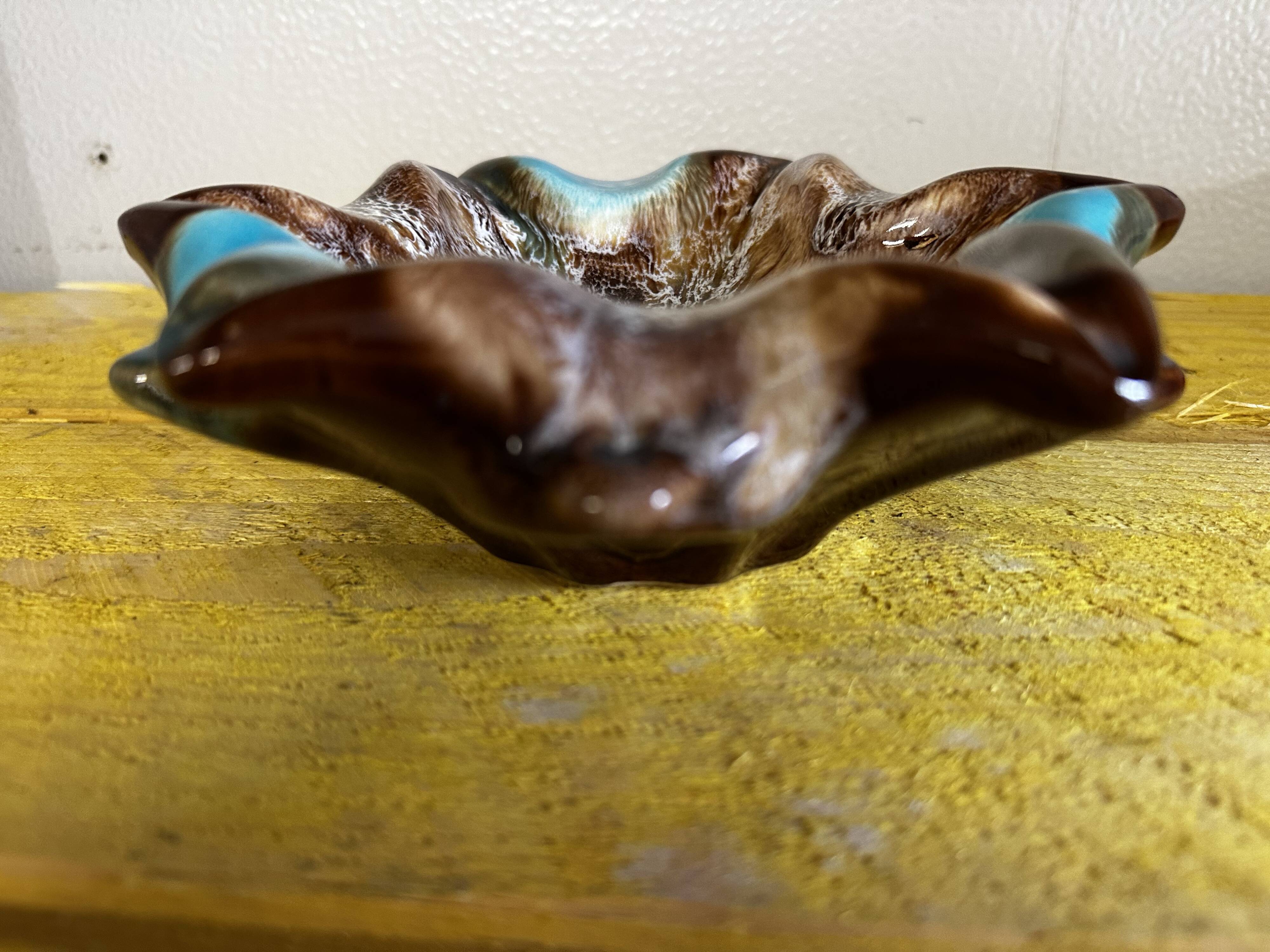 Vintage Vallauris Ceramic Ashtray Pocket Empty D 19 cm