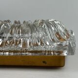 60s 70s ceiling lamp or wall lamp Germany Ice Glass Space Age Design