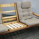 Yngve Ekström Dymling Three-Seater Pine Sofa for Swedese, 1970s