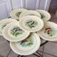 lot of 8 flat plates Gien fish 50s