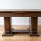 Solid wood dining table in Art Deco style