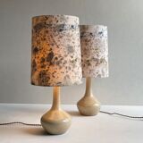 Pair ceramic lamps