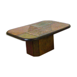 Coffee table in stone marquetry