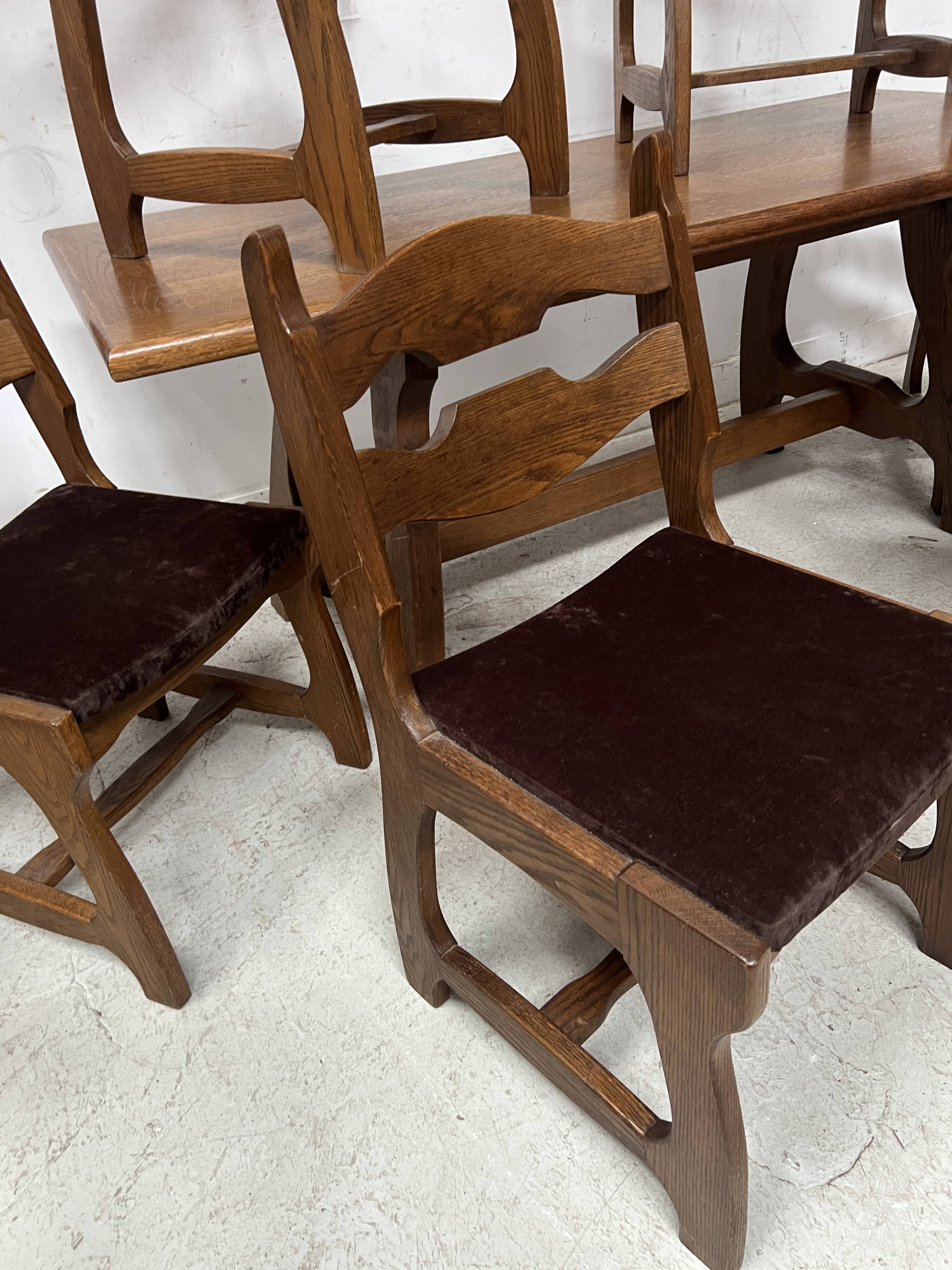 Dining room furniture Table and chairs XX century