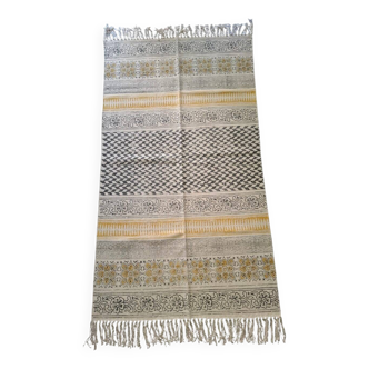 Tapis Indien imprimé à la main