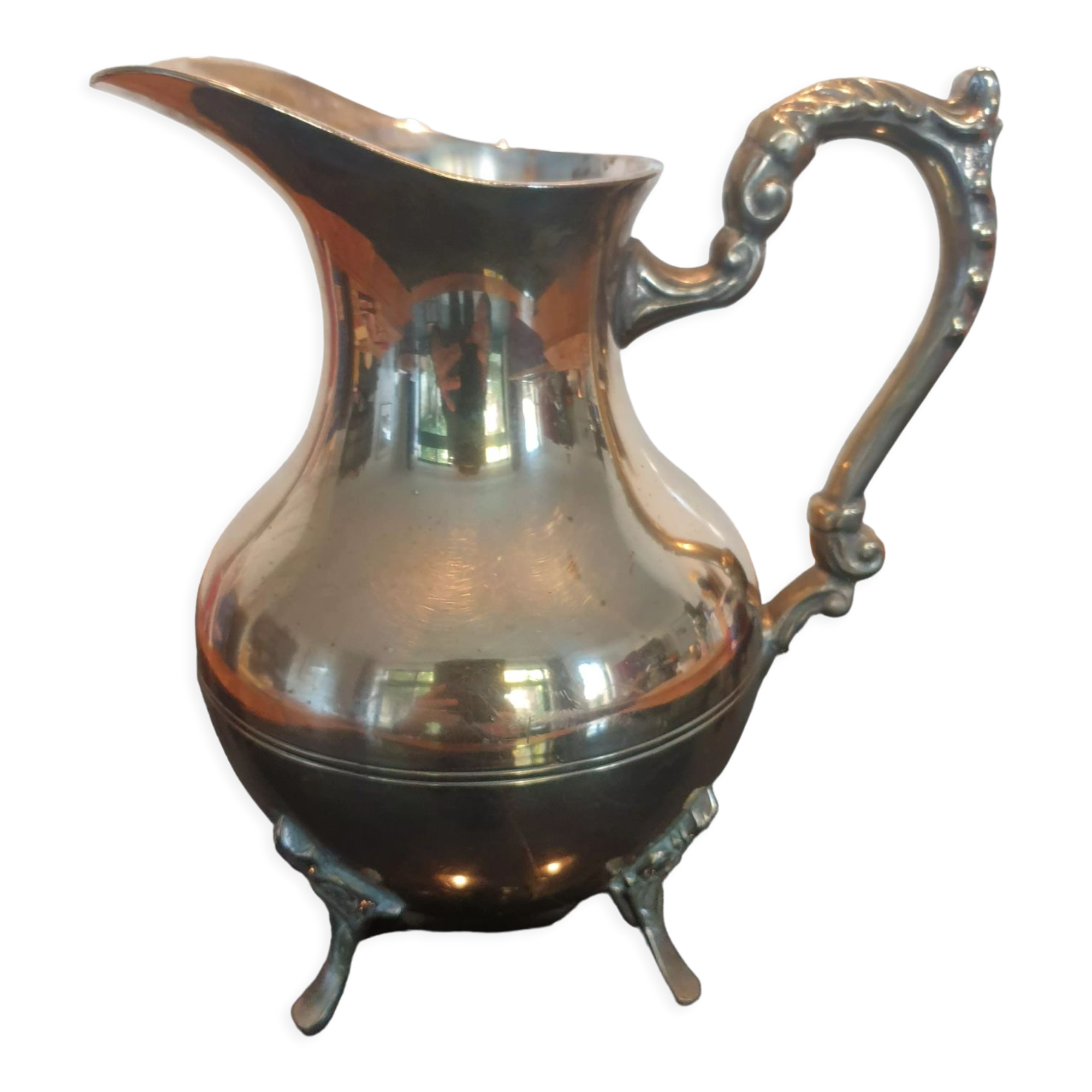 Silver metal pitcher