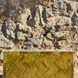 Table basse en Zellige moderne vert olive