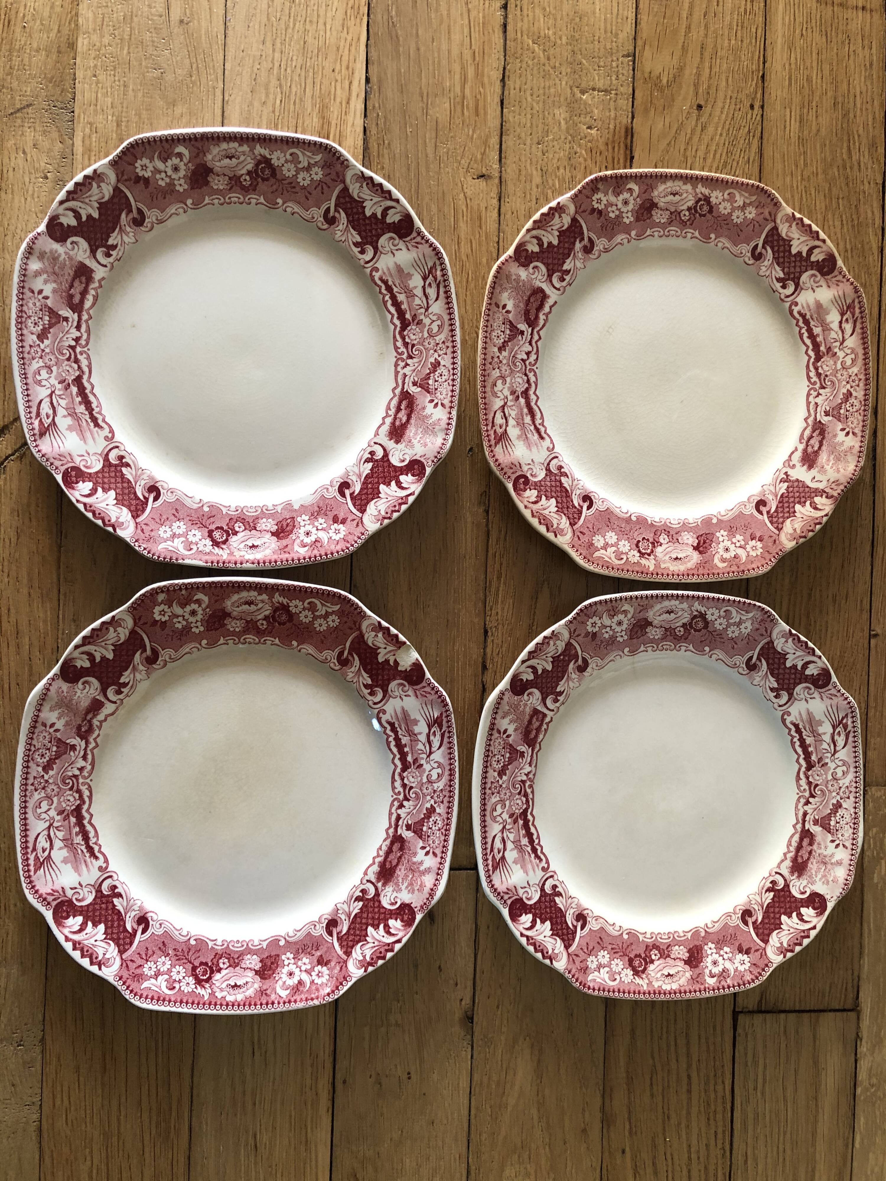 Old victoria dessert plates