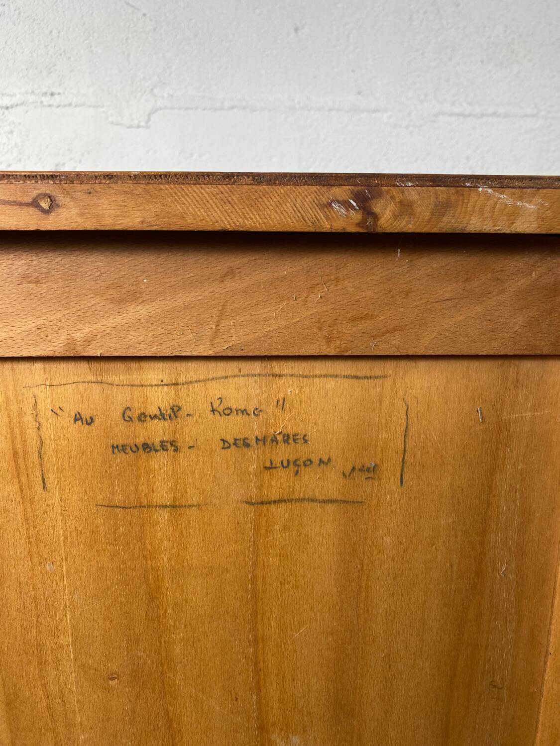 Vintage curtain file cabinet