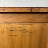 Vintage curtain file cabinet