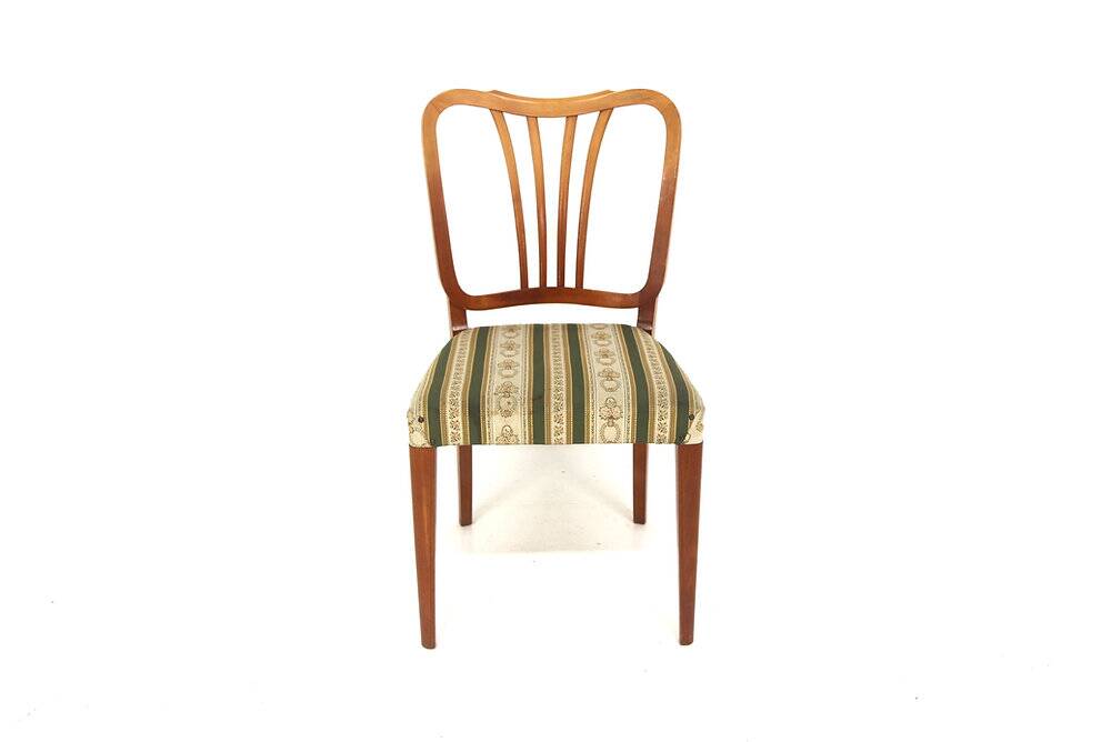 4 chaises en hêtre, Swedish modern, Suède, 1940