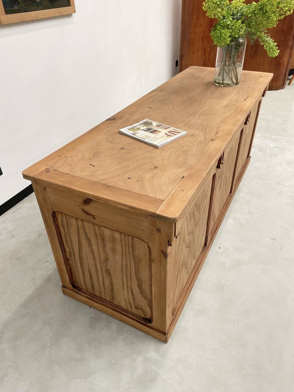 2m central island pine counter